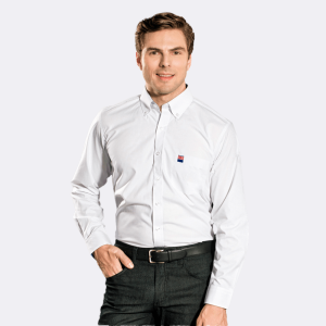 Camisa Masculina Corporativa Manga Longa - Classic Branco