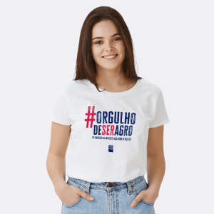 Camiseta Baby Look #Orgulhodeseragro