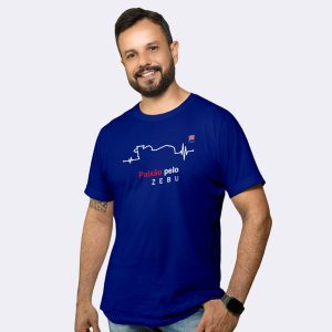 Camiseta Masculina Azul Marinho Paixao Pelo Zebu