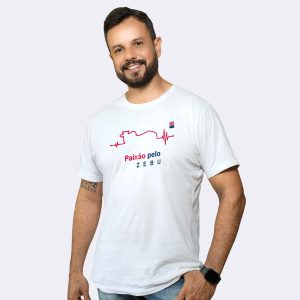 Camiseta Masculina Branca Paixao Pelo Zebu
