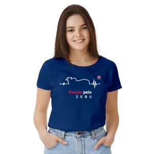 Baby Look Feminina Azul Marinho Paixao Pelo Zebu