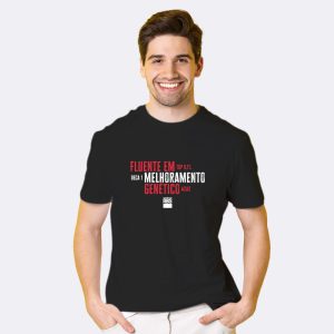 Camiseta Masculina - Estampa Fluente