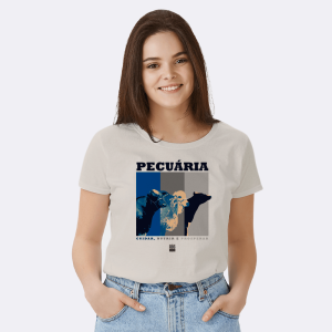 Baby Look Egipicia - Estampa Animais Leite