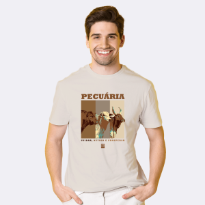 Camiseta Egipicia Masculina - Estampa Animais Corte