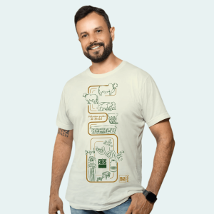Camiseta 50 Anos Central ABS - Off White