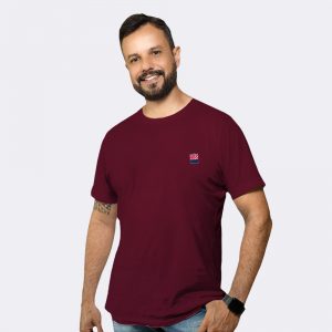 Camiseta Dryfit Bordô Masculina