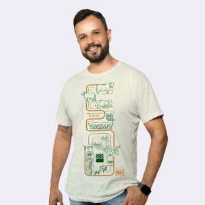 Camiseta Masculina Off White - 50 Anos ABS