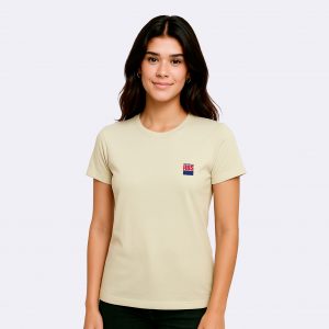 T-Shirt Feminina Off White - Logo ABS